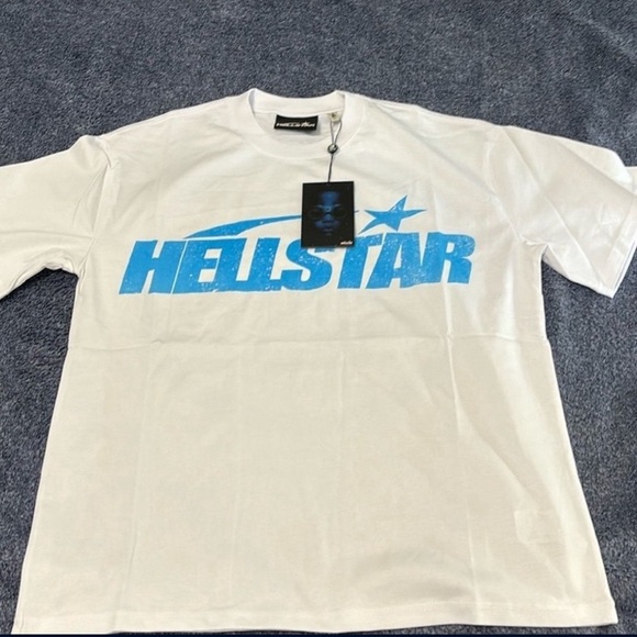 unknown Other - Brand New Blue Logo Hellstar Tee Men’s Large